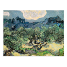 les oliviers, 1889, Vincent van Gogh Carte Postale