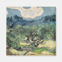 les oliviers, 1889, Vincent van Gogh Magnets