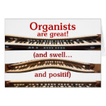 Les organistes sont grande carte d'anniversaire