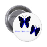 Les papillons de ruban bleu empêchent le bouton de badge