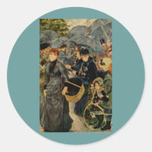 Les parapluies de Pierre-Auguste Renoir (1883) Autocollants