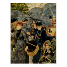 Les parapluies de Pierre-Auguste Renoir (1883) Cartes Postales