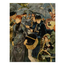 Les parapluies de Pierre-Auguste Renoir (1883) Invitation Personnalisable