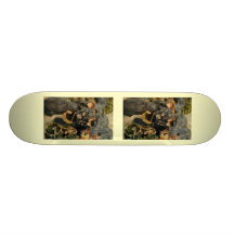 Les parapluies de Pierre-Auguste Renoir (1883) Skateboard Customisable