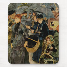 Les parapluies de Pierre-Auguste Renoir (1883) Tapis De Souris
