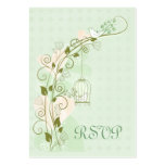 Les perruches monnayent le mariage - RSVP Cartes De Visite Personnelles