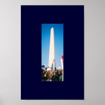 Les personnes et le monument de Washington Posters