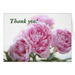les pivoines roses vous remercient carte de note
