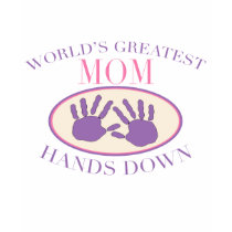 Les plus grandes mains de la maman du monde vers l t-shirts