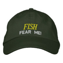 Les poissons craignent que j'ait brodé le chapeau casquettes de baseball brodées