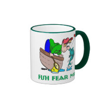 Les poissons me craignent tasse drôle de pêche