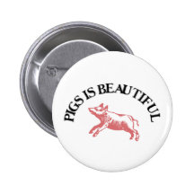Les porcs est beau badges avec agrafe