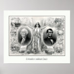 Les Présidents Washington et Lincoln Posters