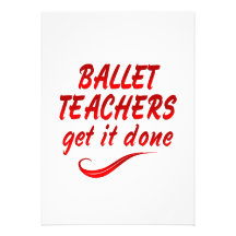 Les professeurs de ballet l'obtiennent fait invitation