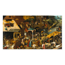 Les proverbes néerlandais - Pieter Bruegel Cartes De Visite Personnelles