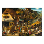 Les proverbes néerlandais - Pieter Bruegel posters