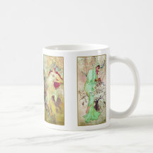Les quatre saisons, Alphonse Mucha Tasse À Café