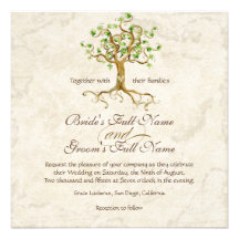 Les racines d'arbre de remous Antiqued le mariage  Faire-part