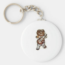 Les roches de bonhomme en pain d'épice porte-clefs