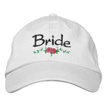 Les roses et les vignes ont brodé le casquette nup casquette brodée
