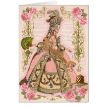 Les roses roses de Marie les ont laissés manger le Carte De Vœux