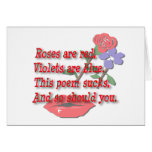 Les roses sont… blanc rouge cartes