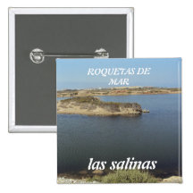 Les Salines de Roquetas de Mer, Almeria Pin's Avec Agrafe