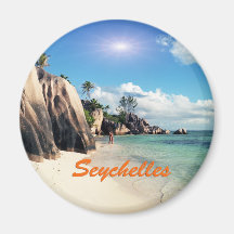 Les Seychelles Aimant Pour Réfrigérateur
