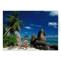 Les Seychelles, île de Mahe, plage d'Anse Royale Cartes De Vœux