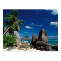 Les Seychelles, île de Mahe, plage d'Anse Royale Carte Postale