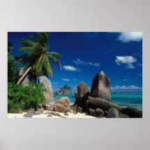 Les Seychelles, île de Mahe, plage d'Anse Royale Posters