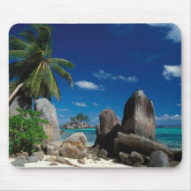 Les Seychelles, île de Mahe, plage d'Anse Royale Tapis De Souris