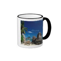 Les Seychelles, île de Mahe, plage d'Anse Royale Tasse À Café
