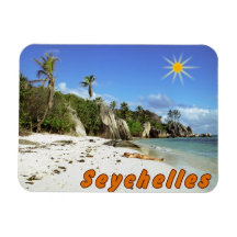 Les Seychelles Magnets Rectangulaire