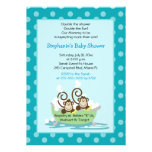 Les singes idiots dans le baquet jumelle le baby s invitations