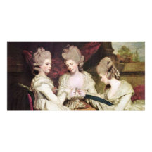 Les soeurs Waldegrave par monsieur Joshua de Reyno Photocarte Personnalisée