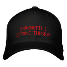 LES SPAGHETTI SONT THÉORIE DE FICELLE - CHAPEAU CASQUETTES BRODÉES