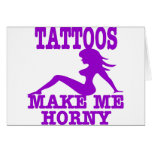 Les tatouages me rendent corné cartes de vœux