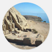 Les temples d'Abu Simbel, désert de l'Egypte Adhésif