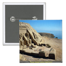 Les temples d'Abu Simbel, désert de l'Egypte Badge