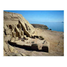 Les temples d'Abu Simbel, désert de l'Egypte Carte Postale
