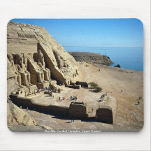 Les temples d'Abu Simbel, désert de l'Egypte Tapis De Souris