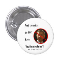 Les terroristes arabes n'ont pas des réclamations  badges avec agrafe