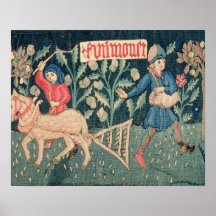 Les travaux des mois, Alsace (tapisserie)		Vict Affiches