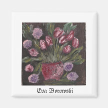« Les tulipes » Orginalbild d'Eva Borowski Aimant
