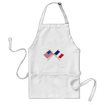 Les USA et drapeaux croisés par France Tablier