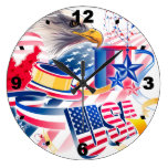 Les USA Flag Horloges