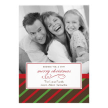 Les vacances barrent la carte de Noël Cartons D'invitation
