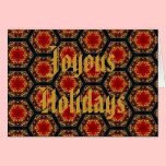 Les vacances joyeuses souhaitent la carte cartes