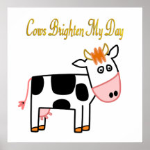 Les vaches éclairent mon jour posters